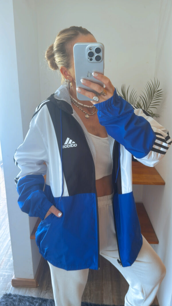 Campera Adidas Rompeviento 90s Big Stripes