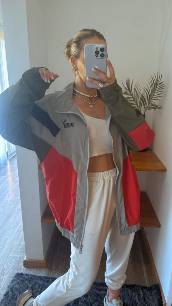 Campera Rompeviento Puma Retro Combinada
