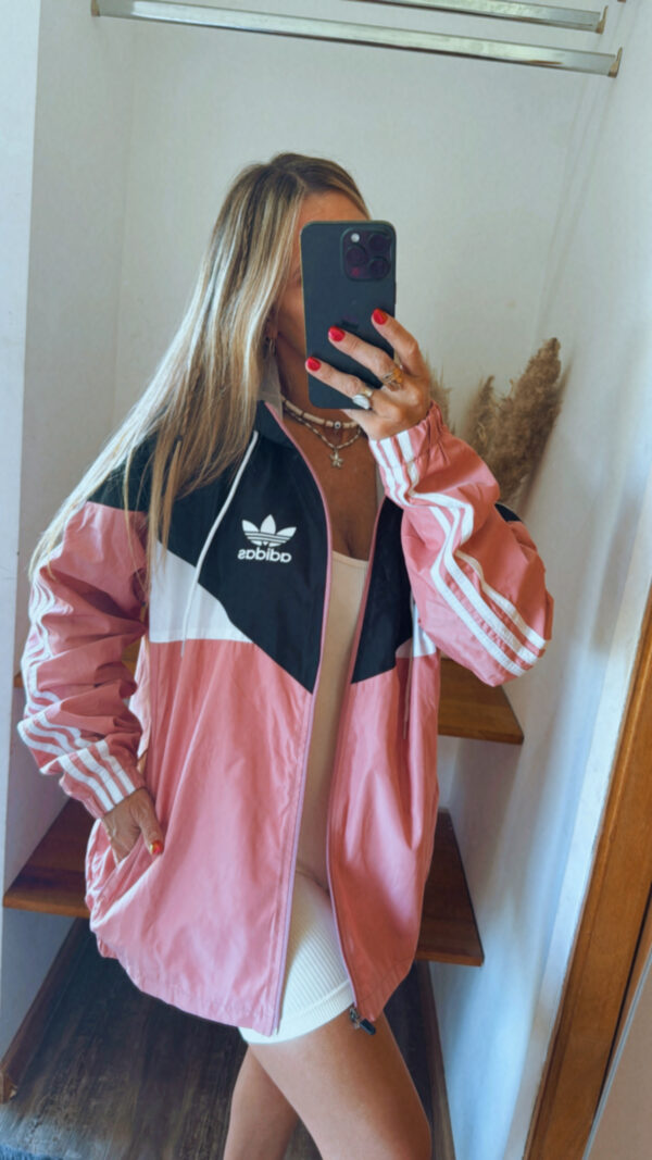Campera ADIDAS impermeable Vintage 3 Tiras