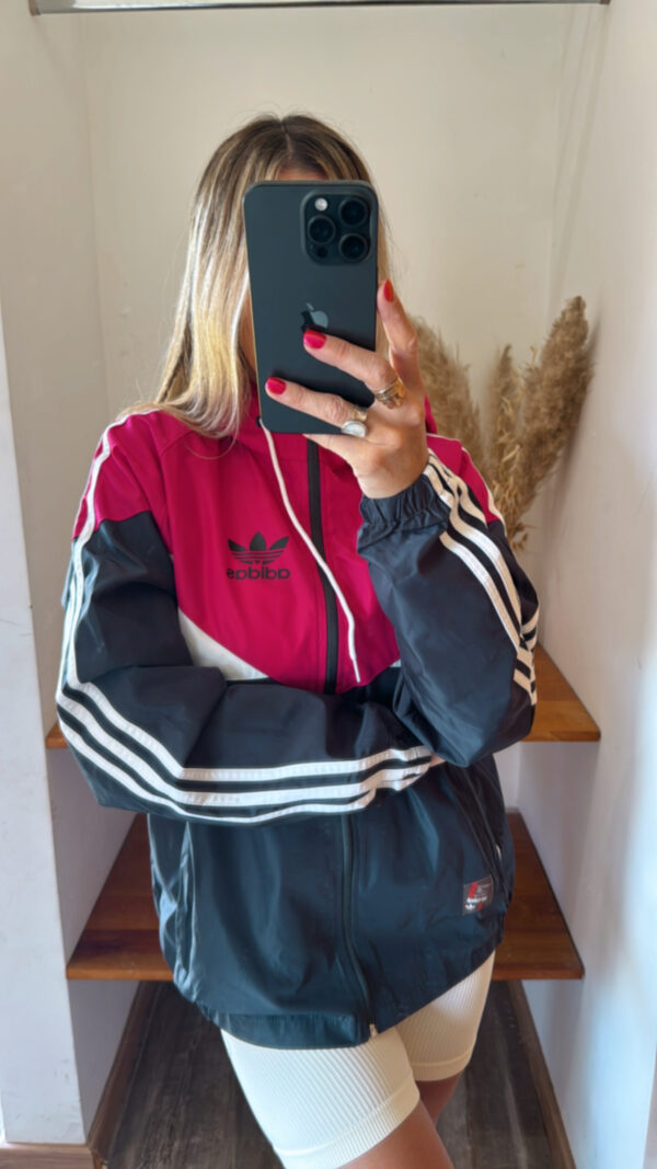 Campera ADIDAS impermeable Vintage 3 Tiras - Imagen 11