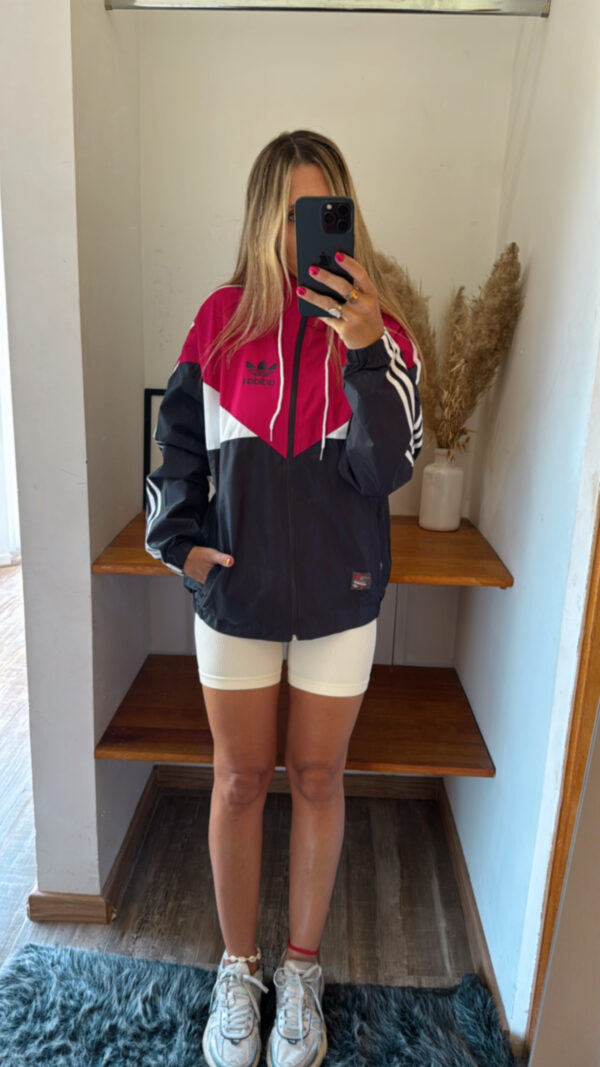 Campera ADIDAS impermeable Vintage 3 Tiras - Imagen 7