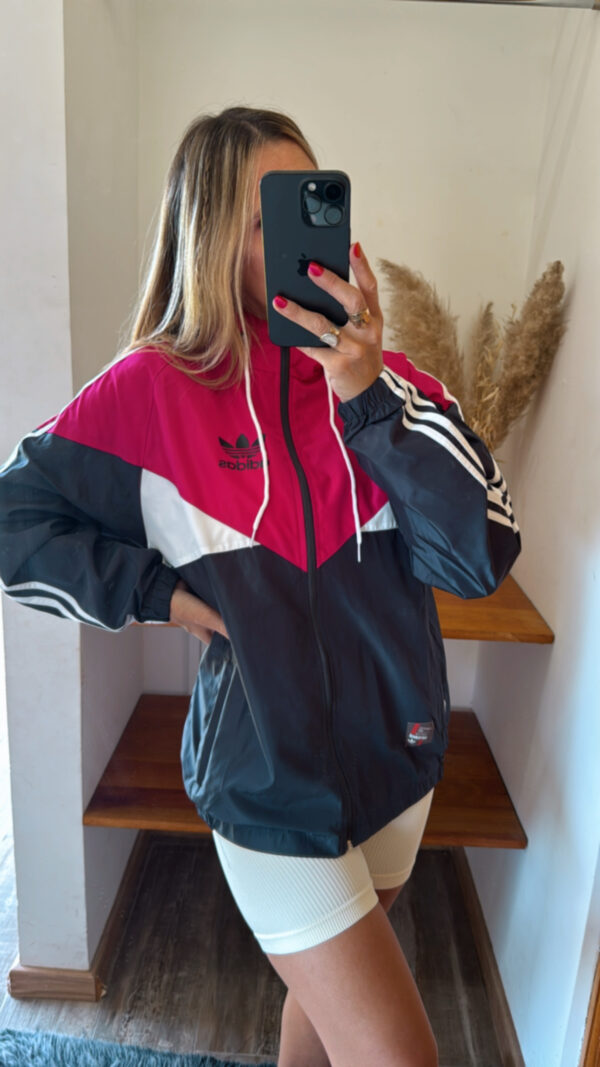 Campera ADIDAS impermeable Vintage 3 Tiras - Imagen 9