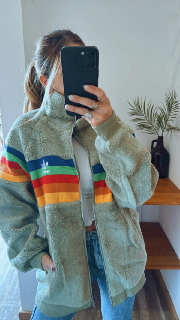 Campera ADIDAS Originals Corderito Multicolor - Imagen 12