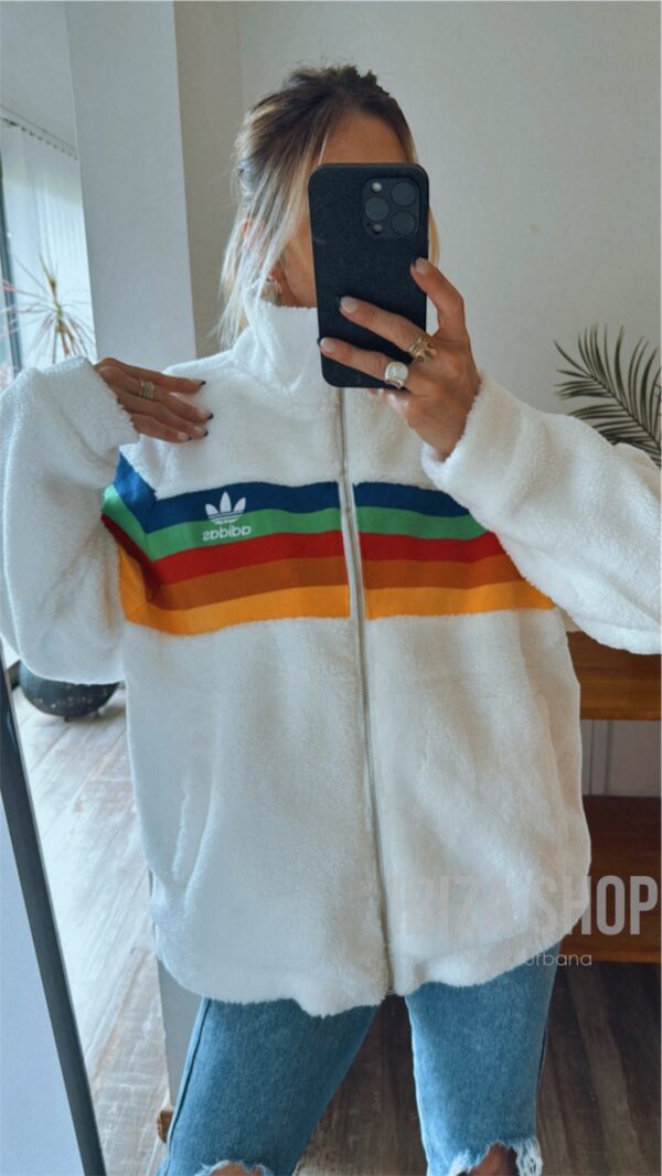 Campera ADIDAS Originals Corderito Multicolor - Imagen 6