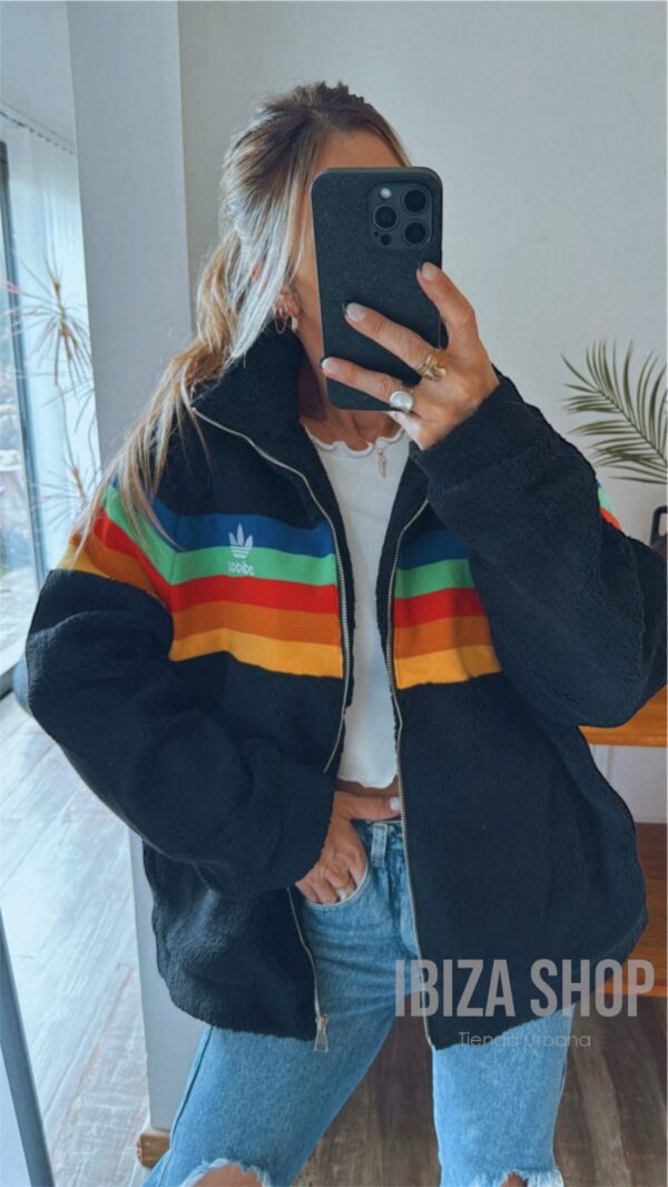 Campera ADIDAS Originals Corderito Multicolor - Imagen 10