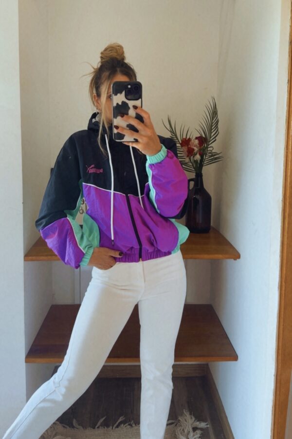 Campera Retro PUMA Rompeviento Corta(Tonos Fuertes) - Imagen 7
