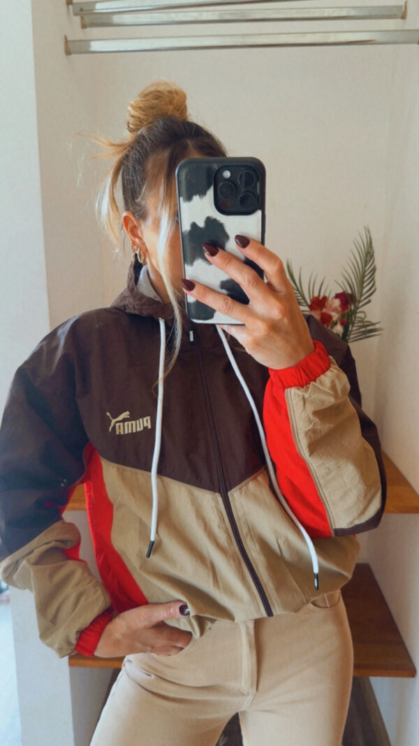Campera Retro PUMA Rompeviento Corta(Tonos Tostados) - Imagen 13