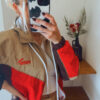 BEIGE ARRIBA/MARRON/ROJO