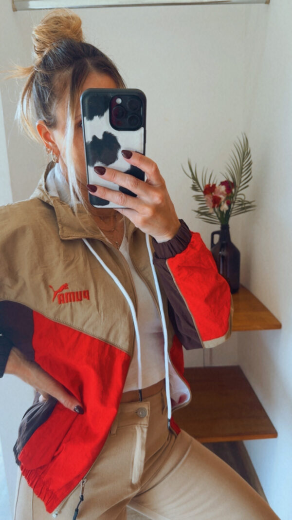 Campera Retro PUMA Rompeviento Corta(Tonos Tostados) - Imagen 21