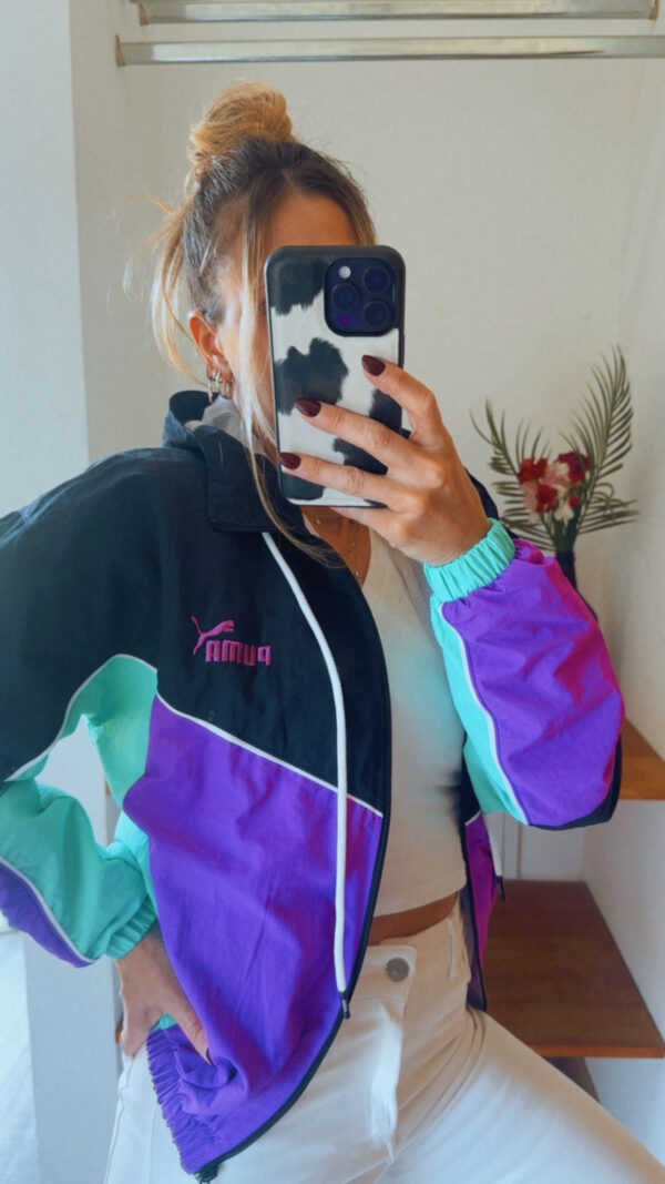 Campera Retro PUMA Rompeviento Corta(Tonos Fuertes) - Imagen 8