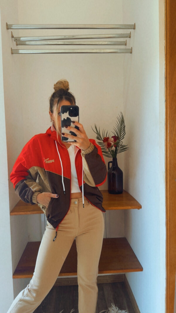 Campera Retro PUMA Rompeviento Corta(Tonos Tostados) - Imagen 3