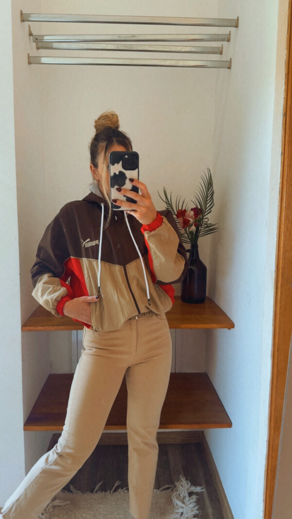 Campera Retro PUMA Rompeviento Corta(Tonos Tostados) - Imagen 17