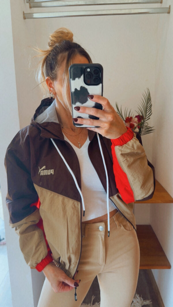 Campera Retro PUMA Rompeviento Corta(Tonos Tostados) - Imagen 10