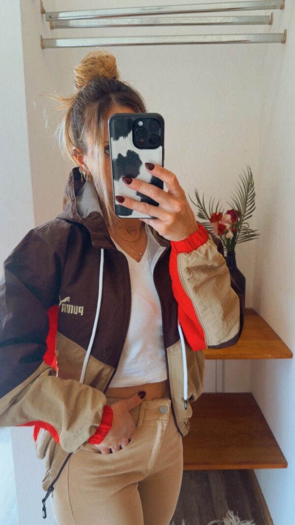 Campera Retro PUMA Rompeviento Corta(Tonos Tostados) - Imagen 12