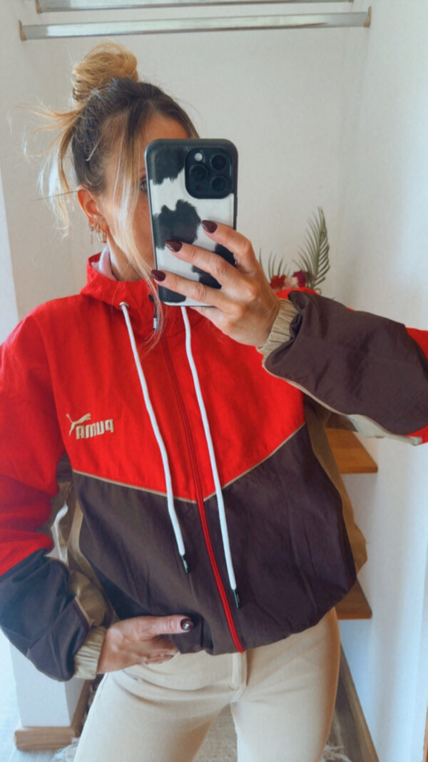 Campera Retro PUMA Rompeviento Corta(Tonos Tostados) - Imagen 8