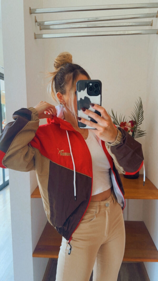 Campera Retro PUMA Rompeviento Corta(Tonos Tostados) - Imagen 6