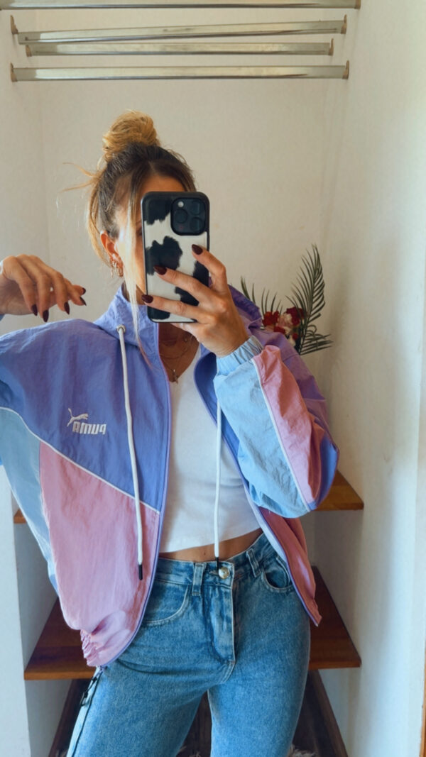 Campera Retro PUMA Rompeviento Corta(Tonos Pasteles) - Imagen 12