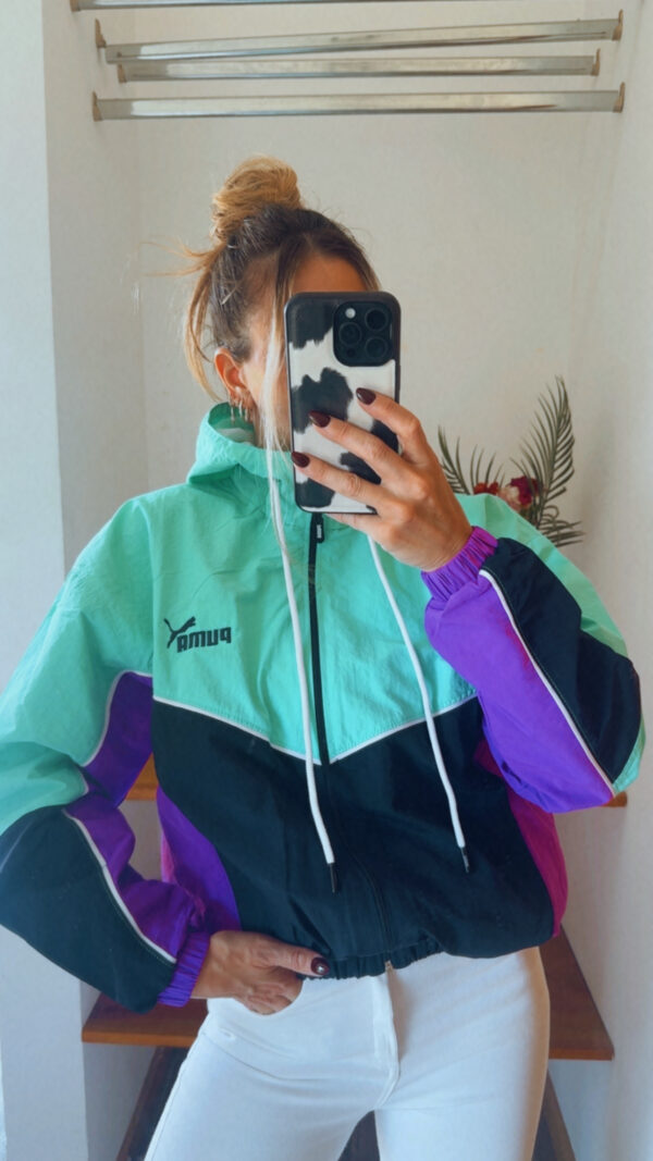 Campera Retro PUMA Rompeviento Corta(Tonos Fuertes) - Imagen 10