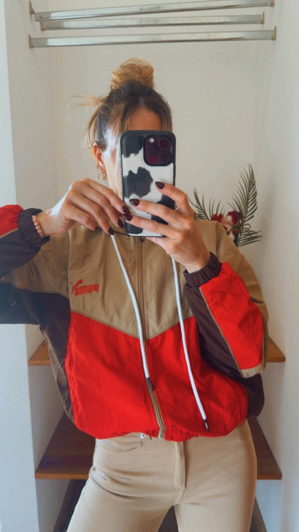 Campera Retro PUMA Rompeviento Corta(Tonos Tostados) - Imagen 23