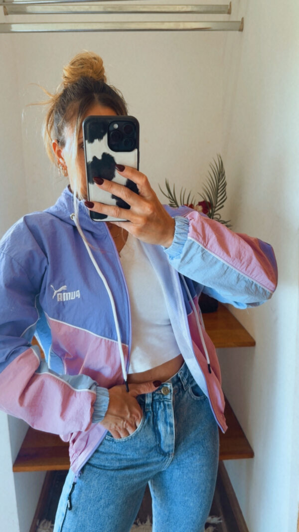 Campera Retro PUMA Rompeviento Corta(Tonos Pasteles) - Imagen 13