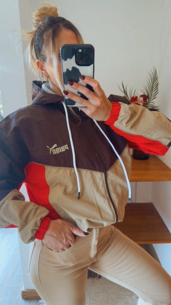 Campera Retro PUMA Rompeviento Corta(Tonos Tostados) - Imagen 14