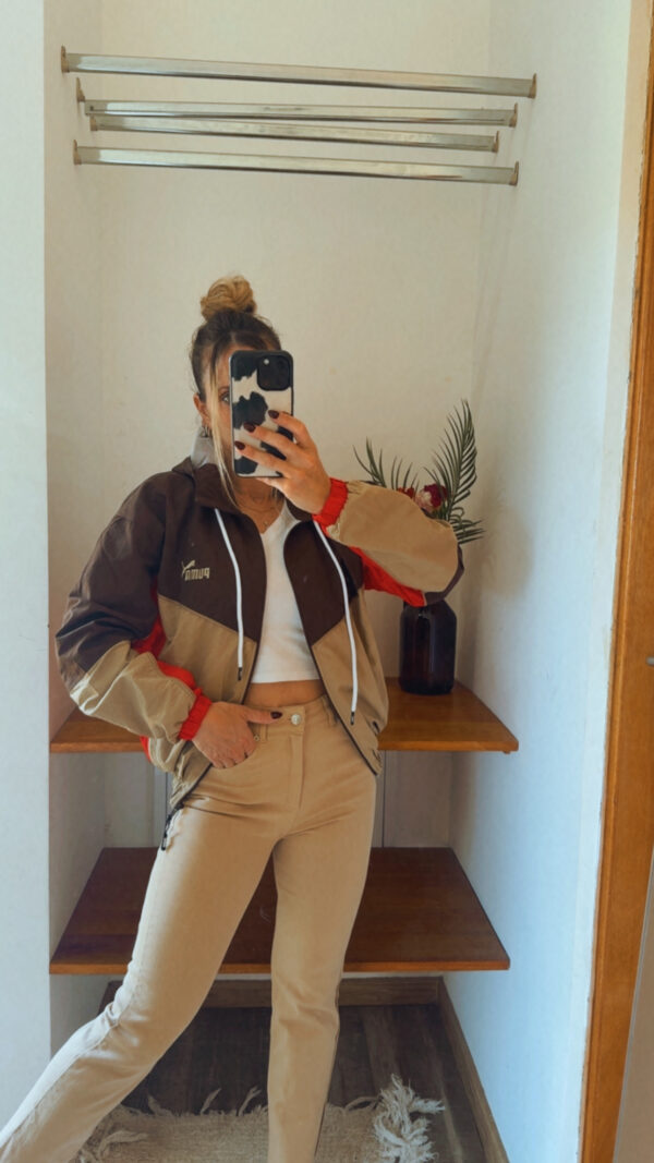 Campera Retro PUMA Rompeviento Corta(Tonos Tostados) - Imagen 16