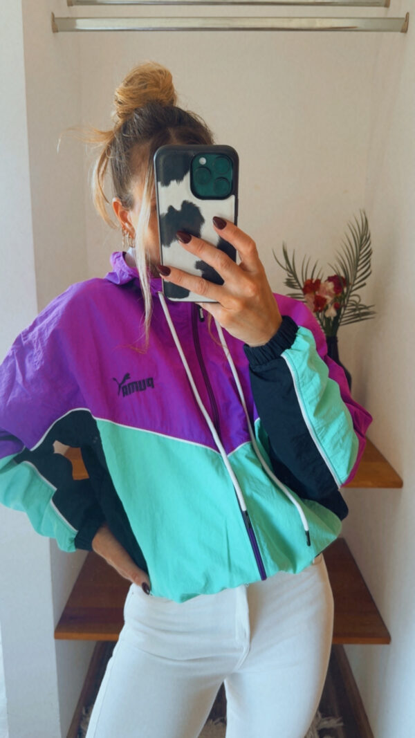 Campera Retro PUMA Rompeviento Corta(Tonos Fuertes) - Imagen 20