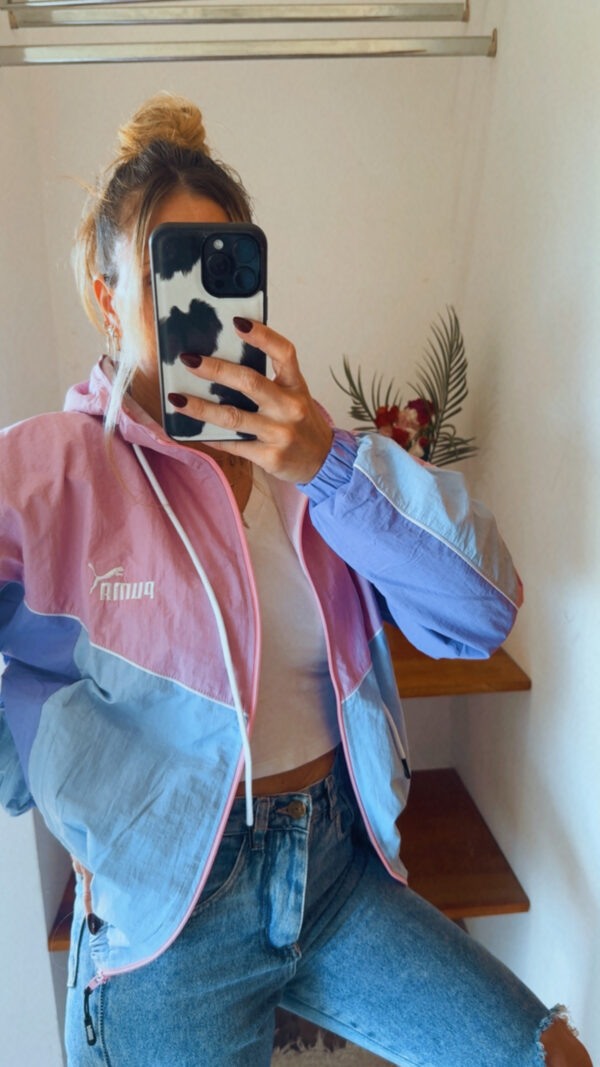 Campera Retro PUMA Rompeviento Corta(Tonos Pasteles) - Imagen 7