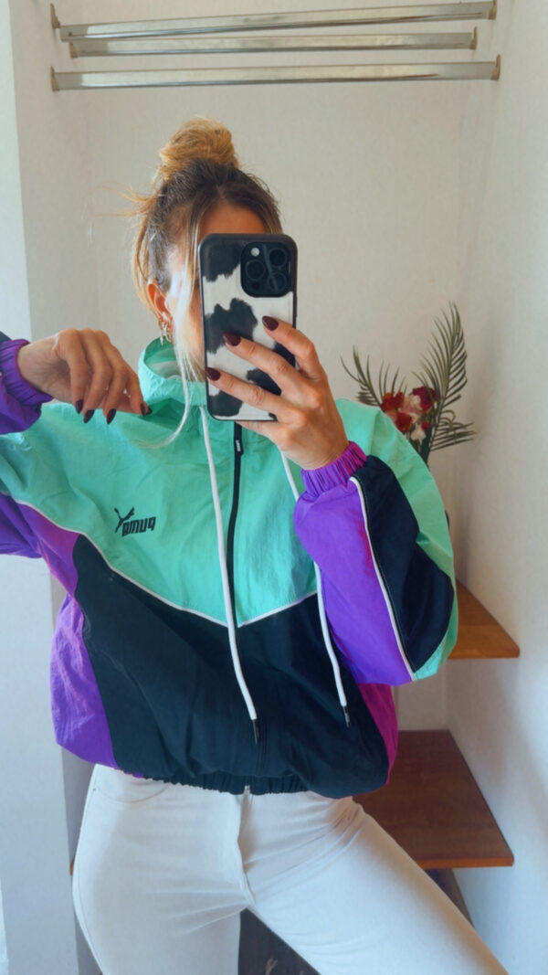 Campera Retro PUMA Rompeviento Corta(Tonos Fuertes) - Imagen 9