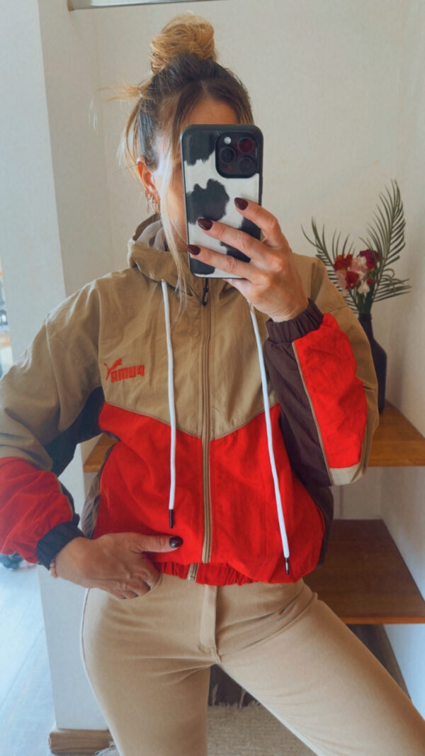 Campera Retro PUMA Rompeviento Corta(Tonos Tostados) - Imagen 22