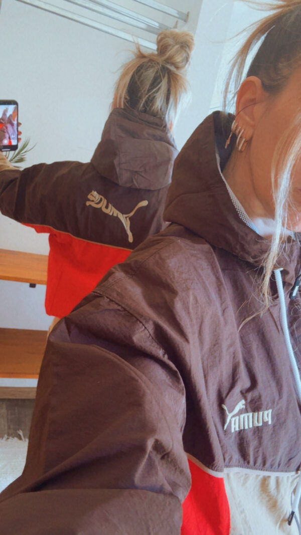 Campera Retro PUMA Rompeviento Corta(Tonos Tostados) - Imagen 15