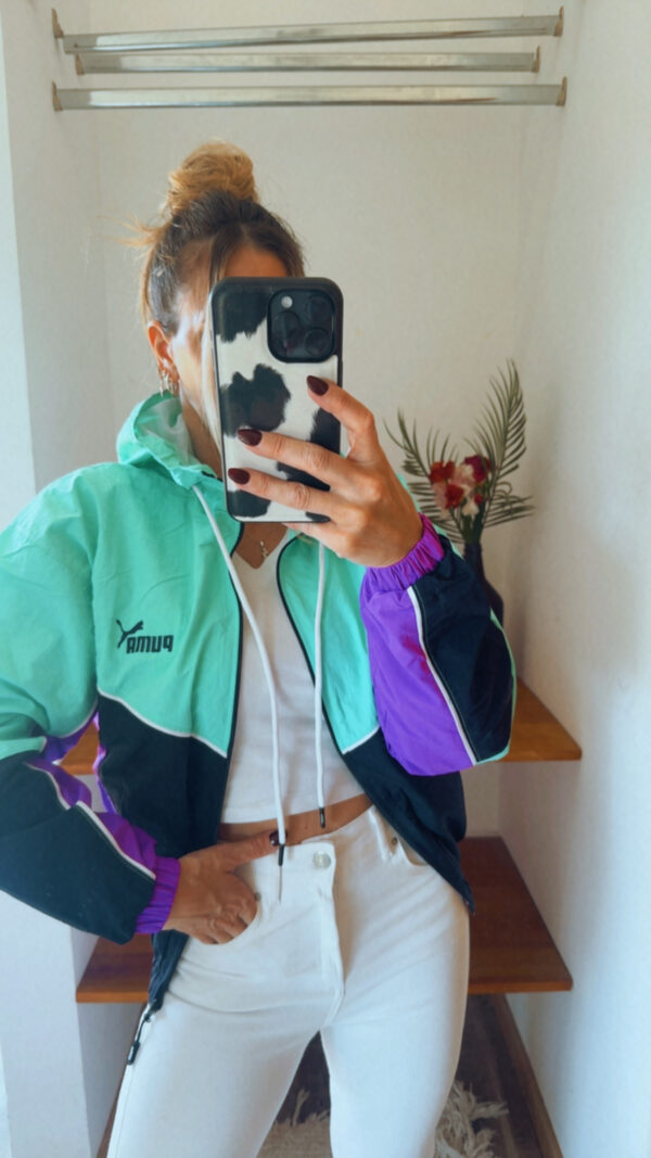 Campera Retro PUMA Rompeviento Corta(Tonos Fuertes) - Imagen 15