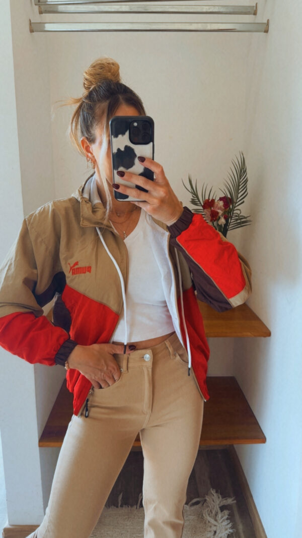 Campera Retro PUMA Rompeviento Corta(Tonos Tostados) - Imagen 19